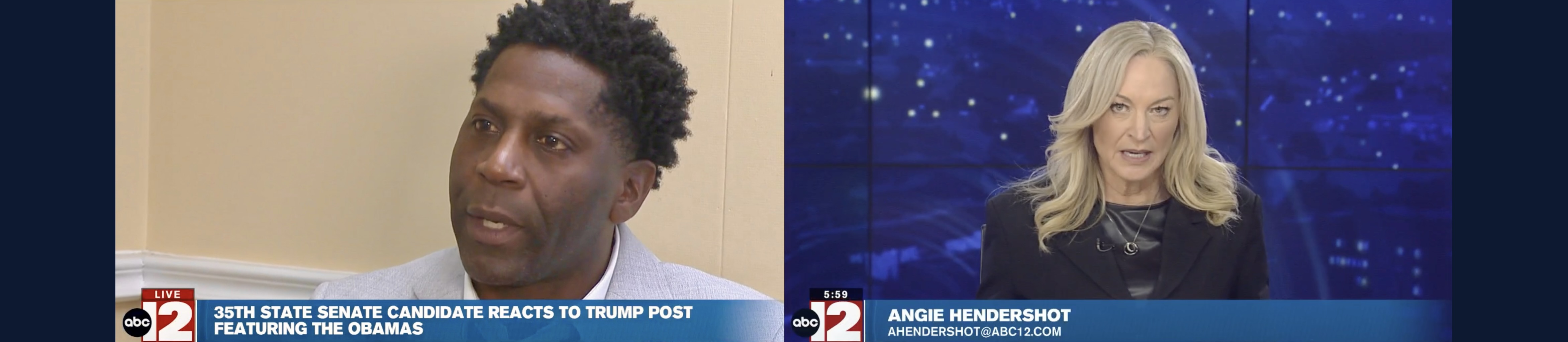 SD-35 CANDIDATE Greene Reacts to Trump’s Obama Post, Tunney ‘No Comment’