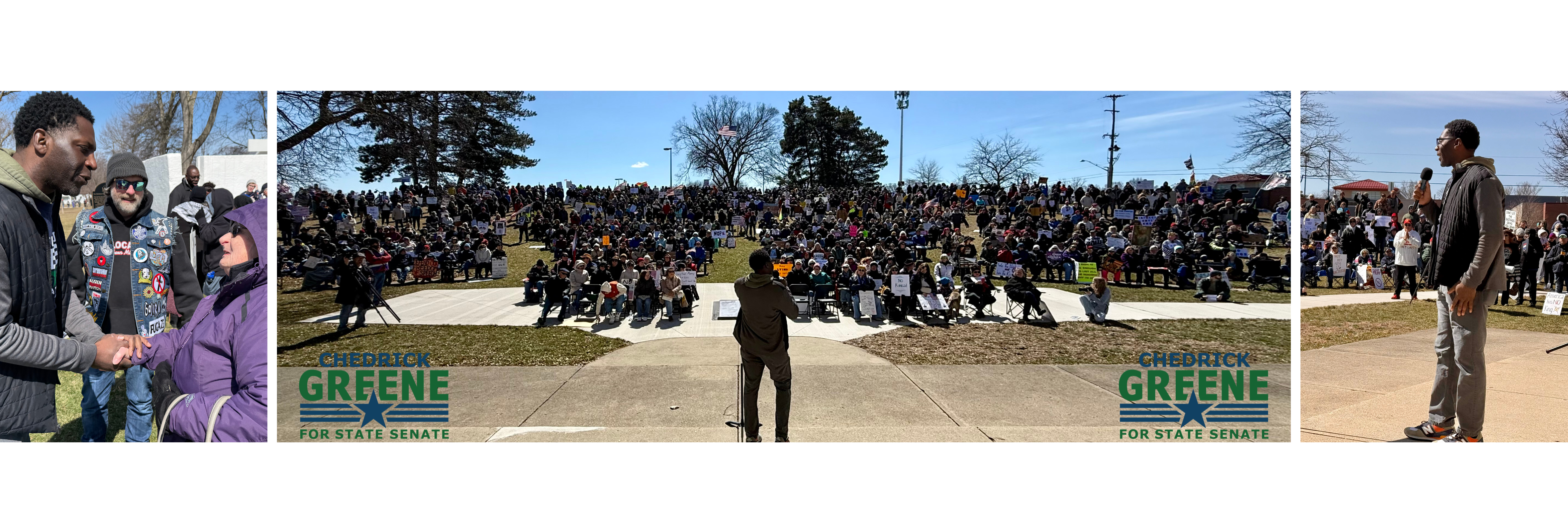 Greene’s Patriotic Speech, Eagle Flyover Brings No Kings Rallygoers to their Feet